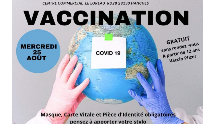 photo Un centre de vaccination éphémère à Hanches