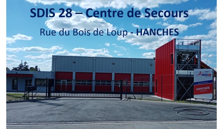 photo L'arrivée des Sapeurs-Pompiers à Hanches, samedi 2 juillet à 11h00