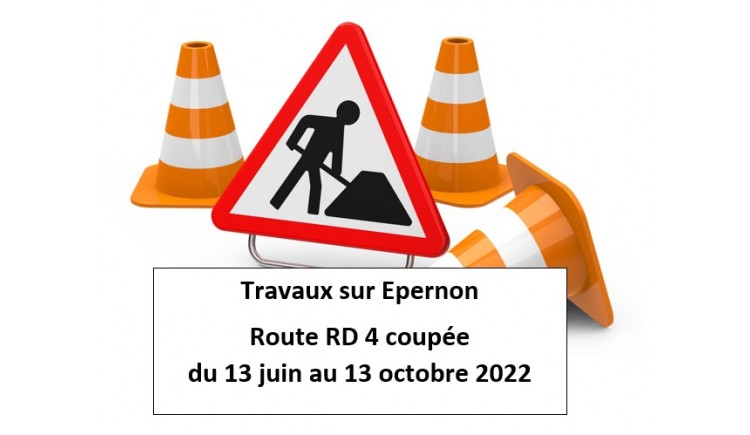 photo Travaux sur la RD4 sur Epernon