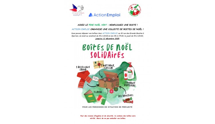 photo Action Emploi, aidez le père Noël Vert