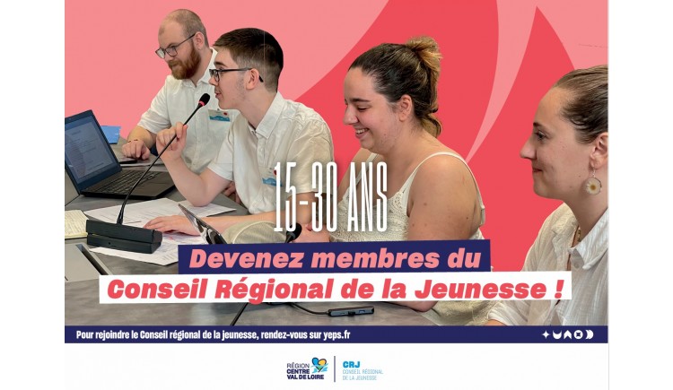 photo Rejoignez le CRJ - Conseil Régional de la Jeunesse Centre-Val de Loire 