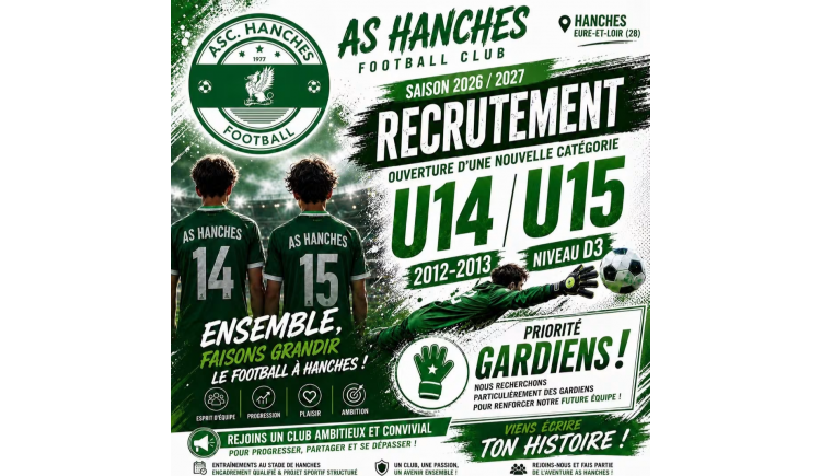 photo Ouverture d'une nouvelle catégorie à l'AS Hanches Football 