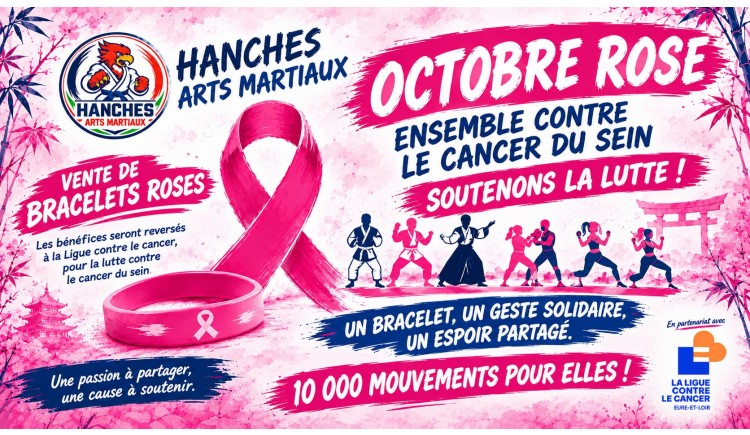 photo Octobre rose - Hanches Arts Martiaux se mobilise