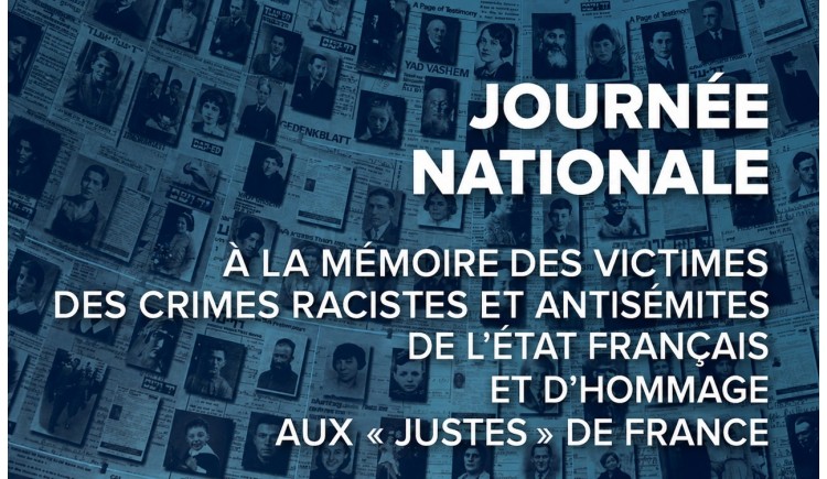photo Journée nationale à la mémoire des victimes des crimes racistes et antisémites de l'État français et d'hommage aux « Justes » de France