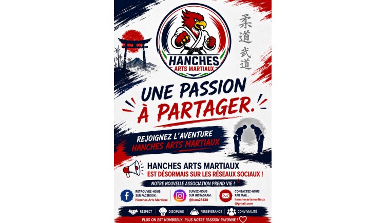 photo HANCHES ARTS MARTIAUX SUR LES RÉSEAUX SOCIAUX !