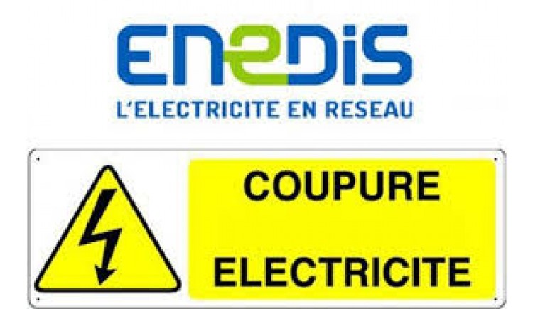 photo Info ENEDIS - Coupure de courant pour travaux