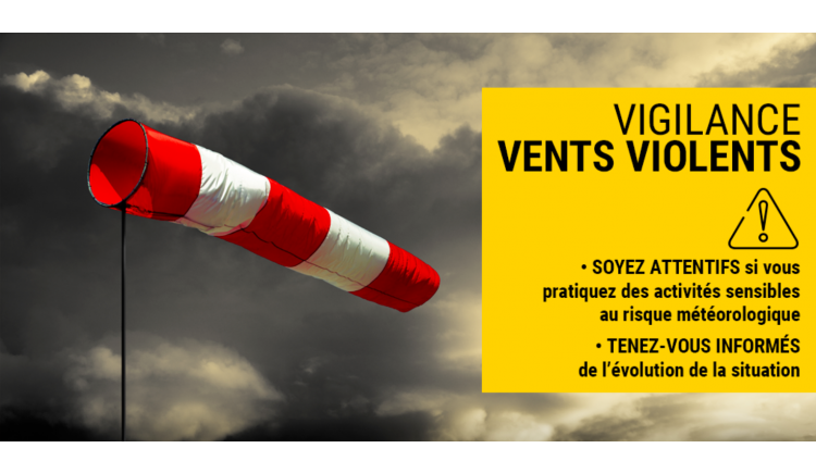 photo Vigilance météorologique orage et vent violent