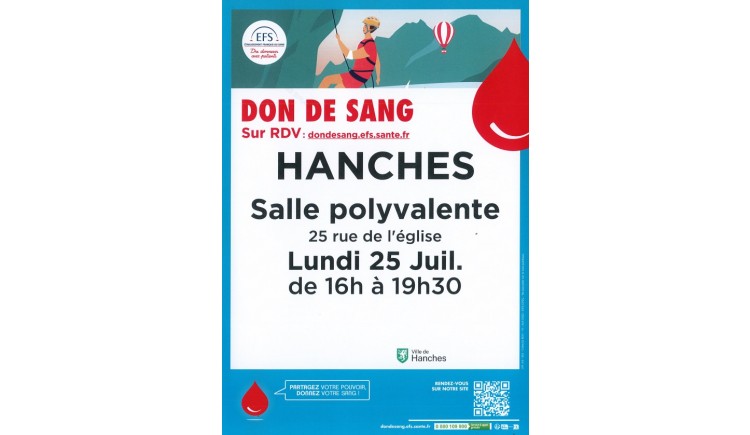 photo Don du sang à Hanches