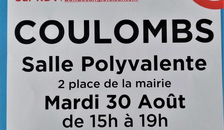 photo Don du sang à Coulombs 