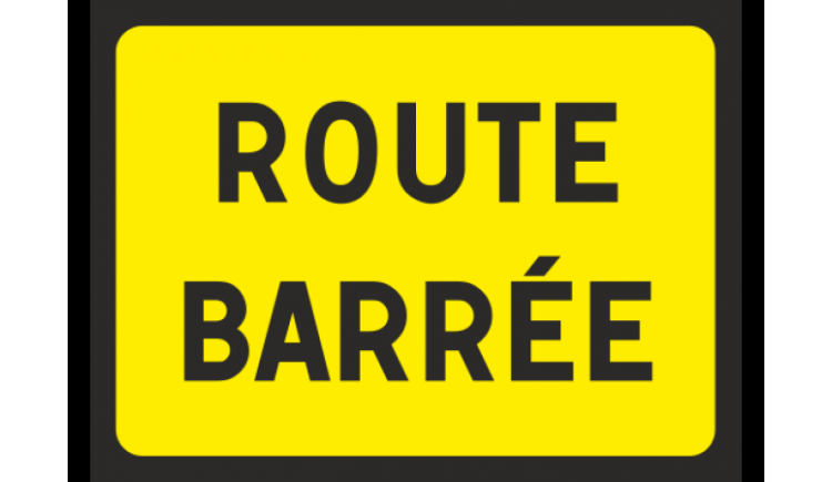 photo Fermeture RD 328 - route de Houx