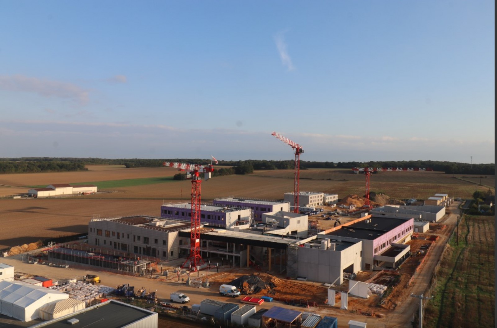 L'avancement du lycée Joséphine Baker au 16 septembre - Ville de Hanches