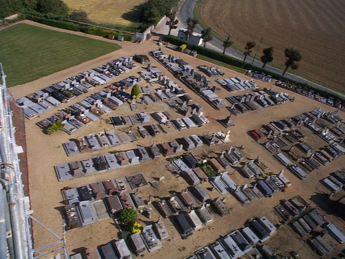 Le cimetière vu du clocher